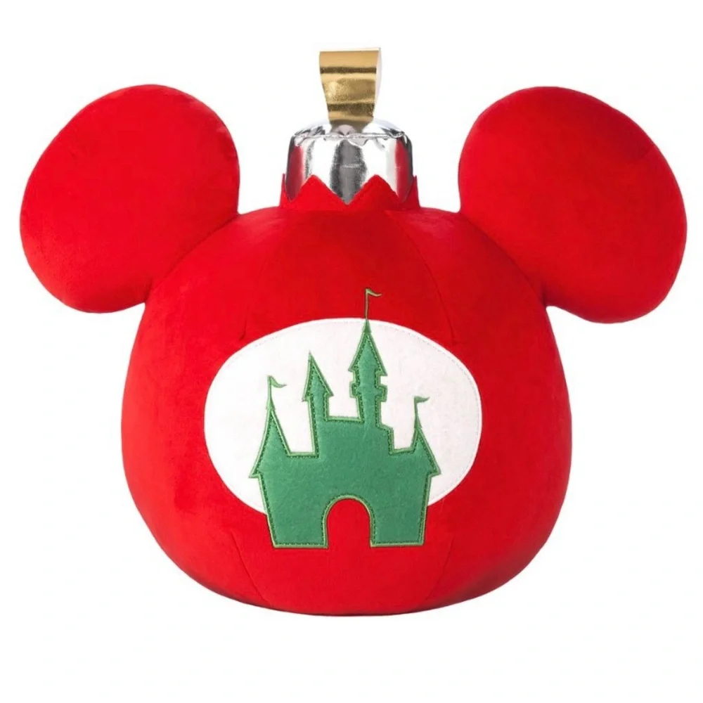 Disney Mickey Mouse Icon Holiday Ornament Throw Pillow 🆕
